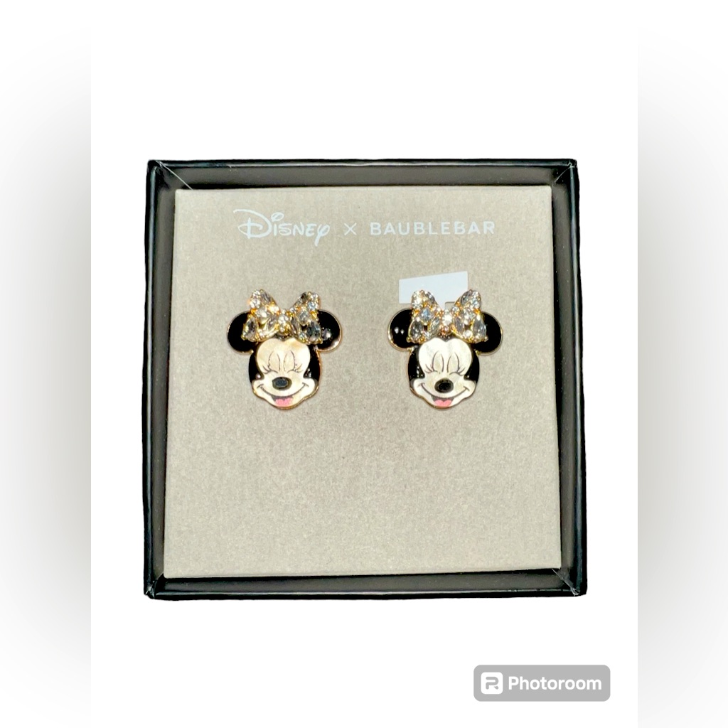 Disney X Baublebar Minnie Mouse Bow Earrings
